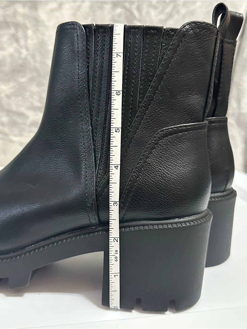 Dolce Vita. NWOT. Black Lug Sole Chelsea Ankle Boots